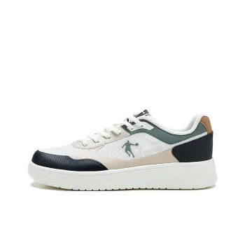 QIAODAN Dry Slip Resistant, Lightweight, And Breathable Low Top Skateboard Shoes Men's Ivory Birch Wood