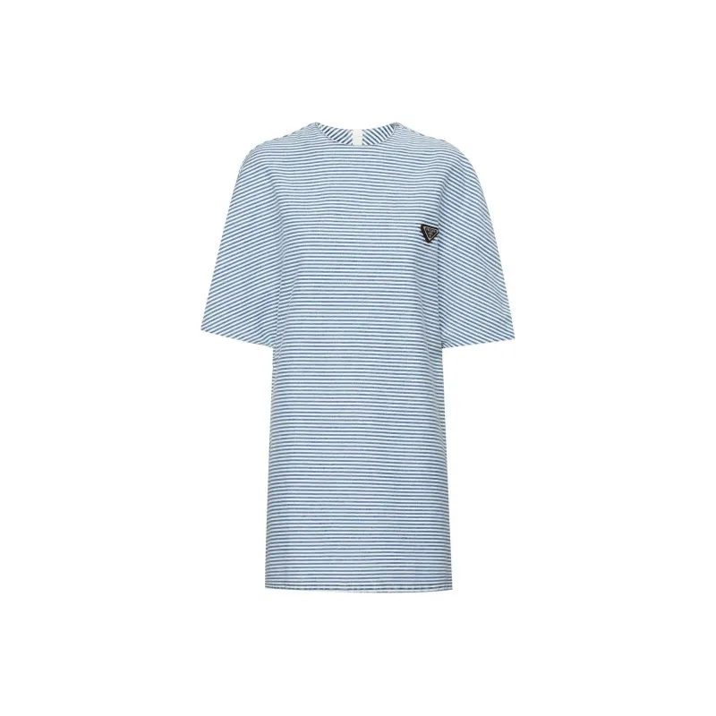 PRADA SS22 Short-Sleeved Dresses Women's Blue-0