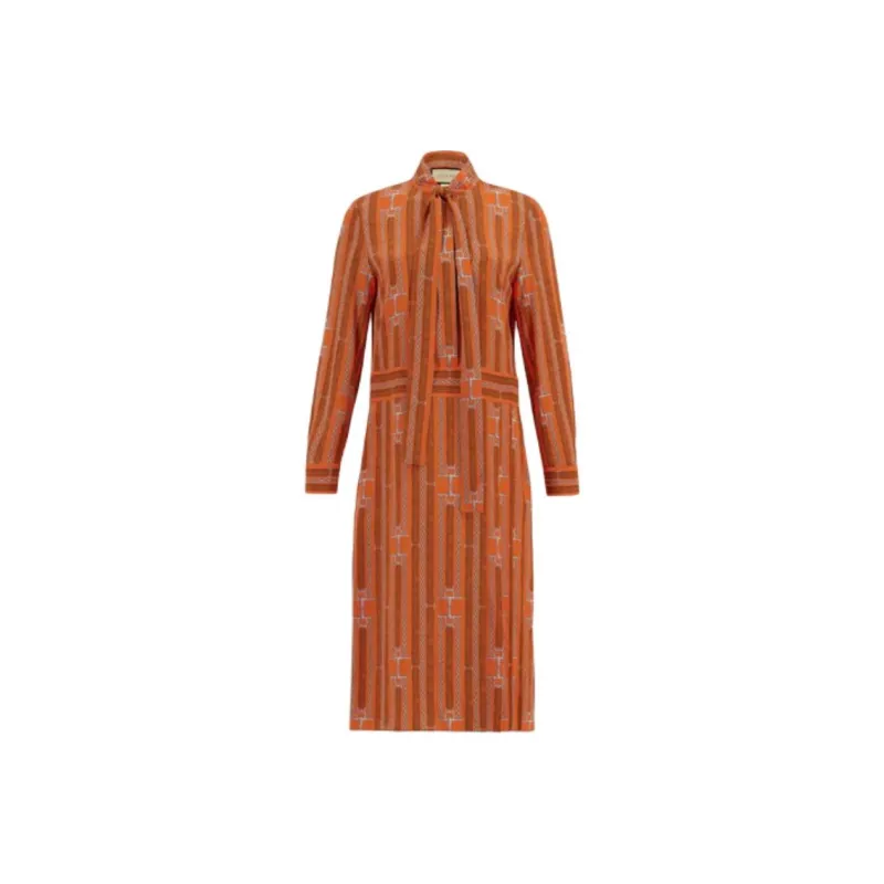 GUCCI Graphic-print Midi Dress-0