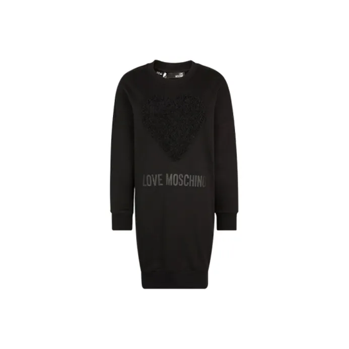 LOVE MOSCHINO Long Sleeved Dresses Women's Black-0