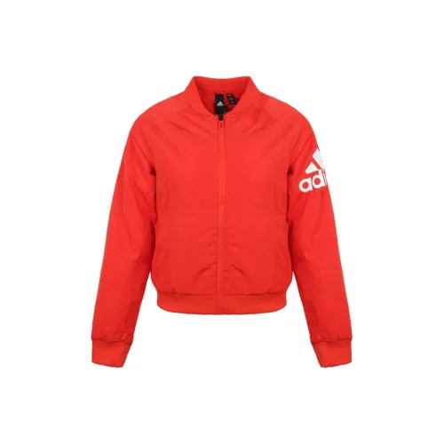 Adidas Puffer Jacket Women's Red