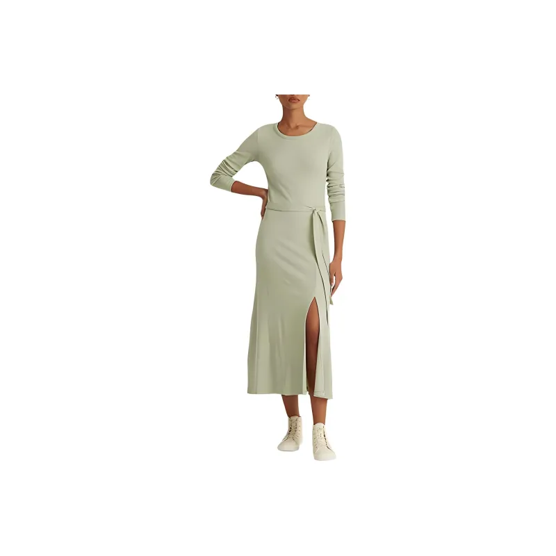 Polo Ralph Lauren Long-Sleeved Dresses Women's Green-0