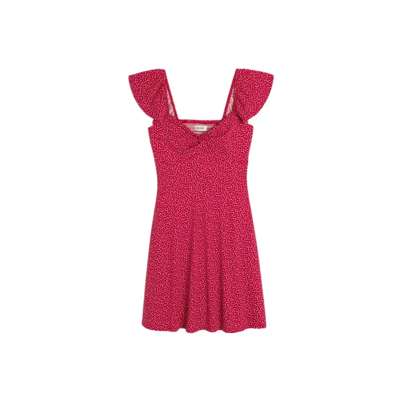 Hollister Short-Sleeved Dresses Women's Red Print-0