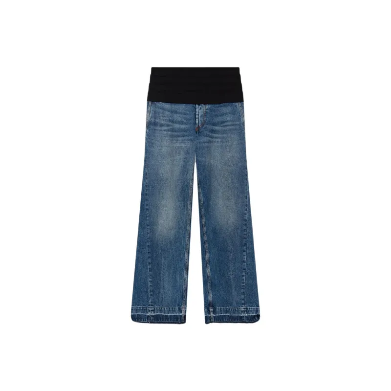 Stella McCartney Panelled Wide Leg Jeans-0