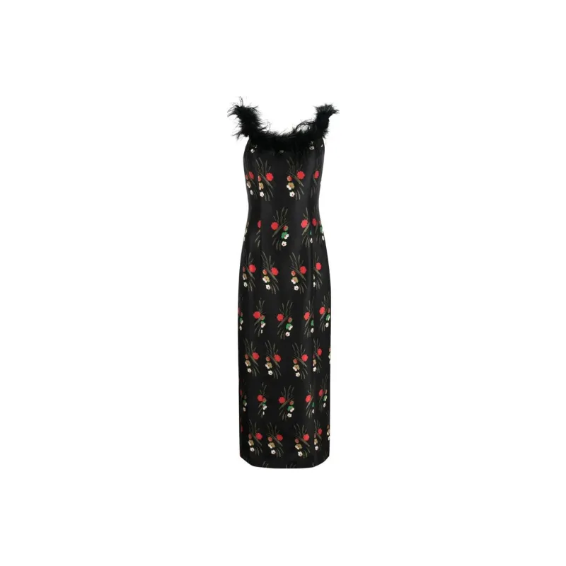 Rixo Slip Dresses Women's Black-0