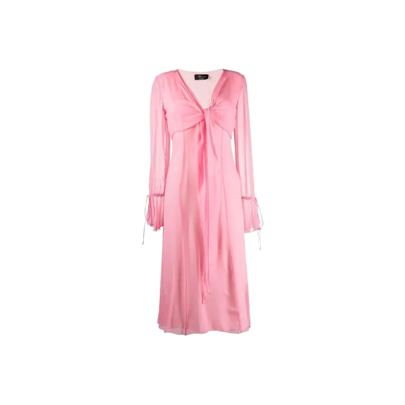 Blumarine Long-Sleeved Dresses Women's Pink-0