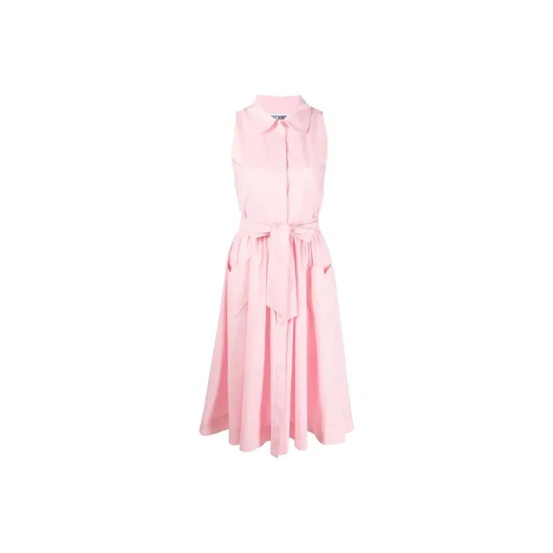 MOSCHINO Sleeveless Dresses Women's Pink-0