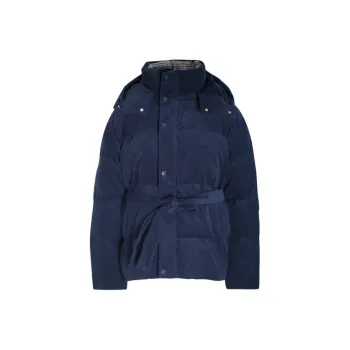 Little Pull Puffer Jacket Women's Navy Blue