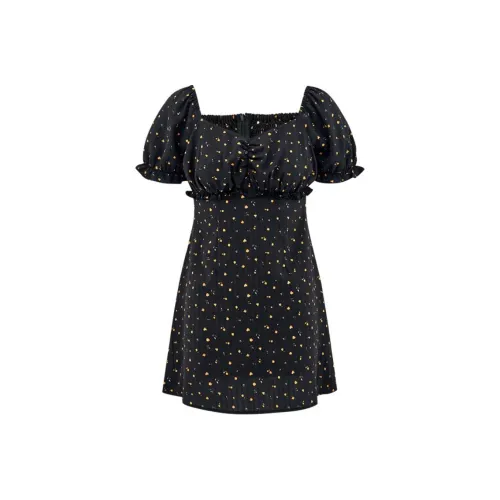 MOUSSY 여성 반팔 원피스