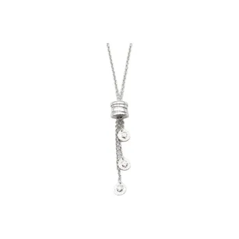 BVLGARI 10's 18kt White Gold B zero 1 Element Diamond Necklace