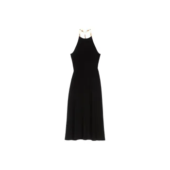 Maje Slip Dresses Women's Black