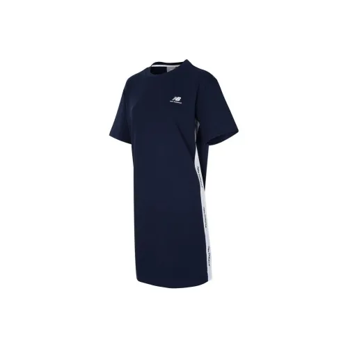 New Balance Short-Sleeved Dresses Women's Navy Blue