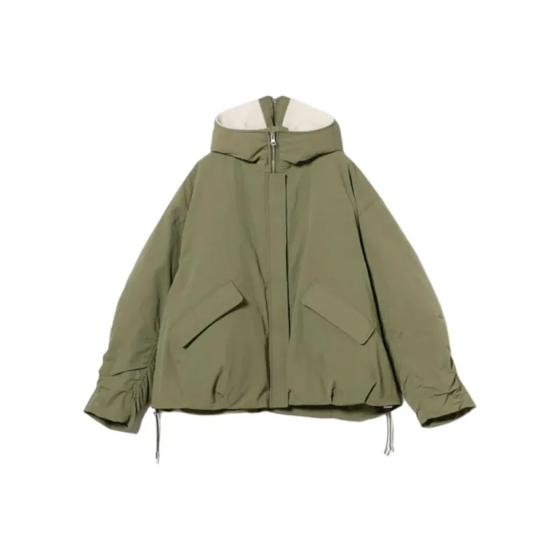 Beams Puffer Jacket Women's Olive Green-0