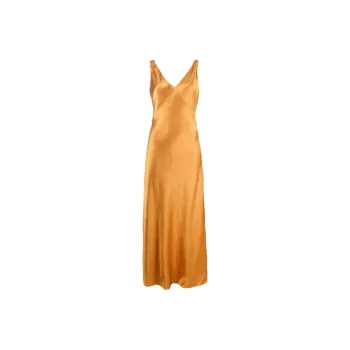 VINCE Slip Dresses Women's Yellow
