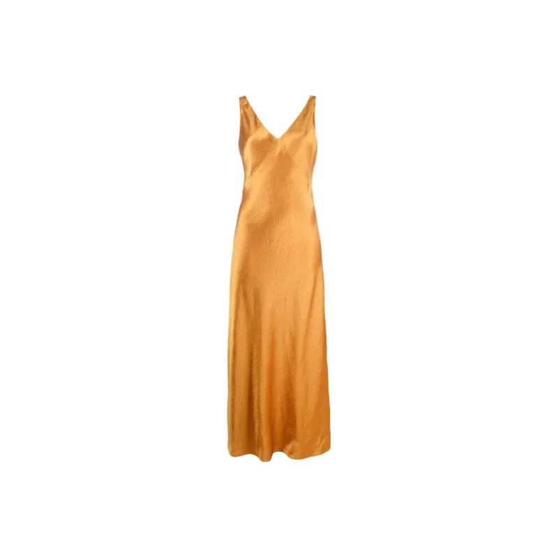 VINCE Slip Dresses Women's Yellow-0