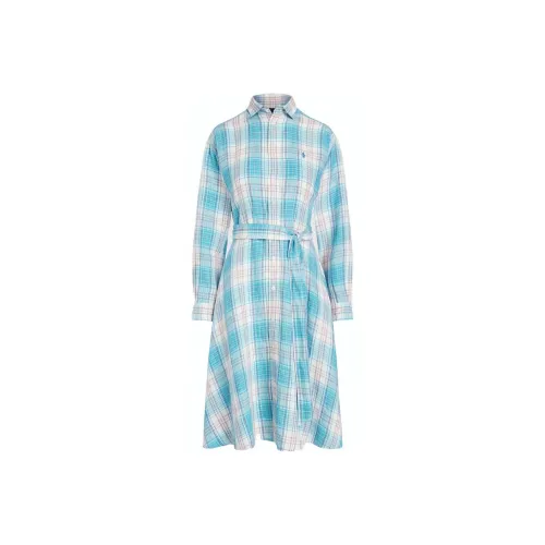 Sportscraft Crowe Polo Long-Sleeved Dresses Women's Blue
