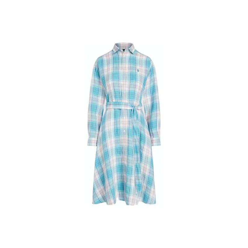 Polo Ralph Lauren Long Sleeved Dresses Women's Blue-0