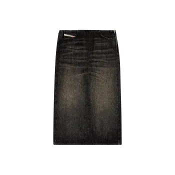 DIESEL Denim Long Skirt Women's Black