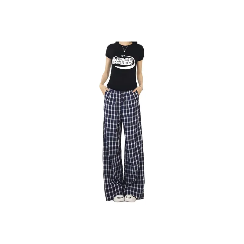 HELEH Casual Pants Women's Dark Blue-0