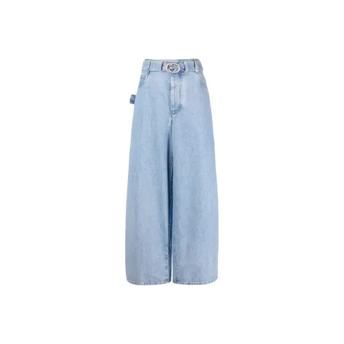 Bottega Veneta Belted Wide-Leg Jeans