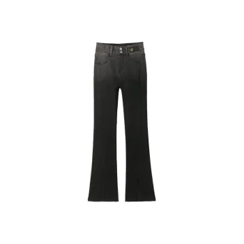 MITUAN Flared Pants Jeans Women's Black