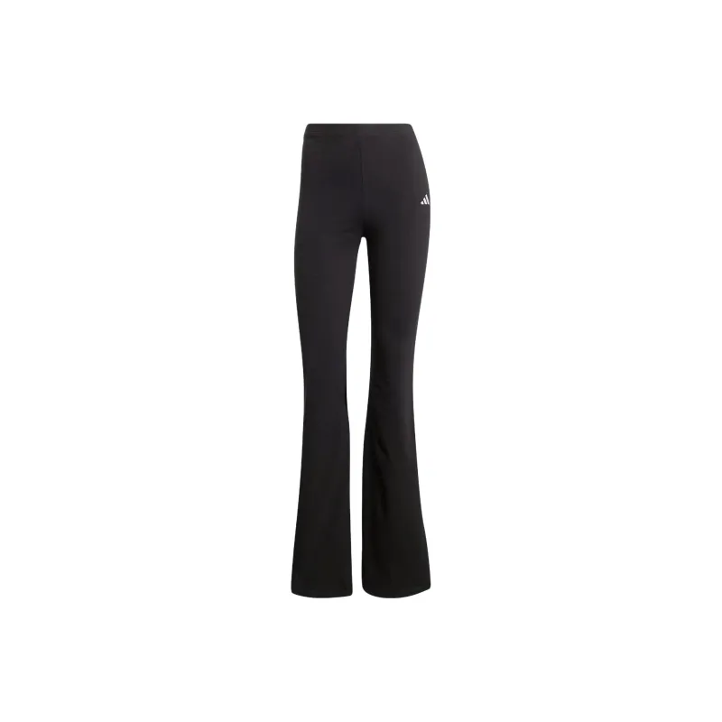 Adidas Women's Essentials Small Logo Flared Leggings Black/White-0