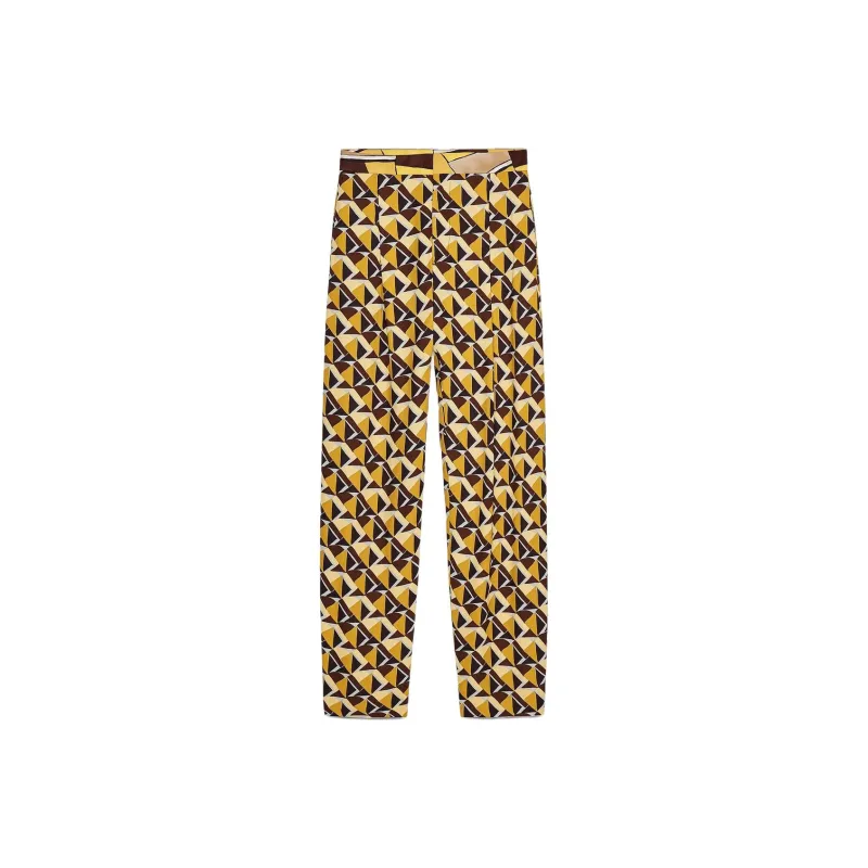 ZARA ZW Series Casual Pants Women's Yellow-0