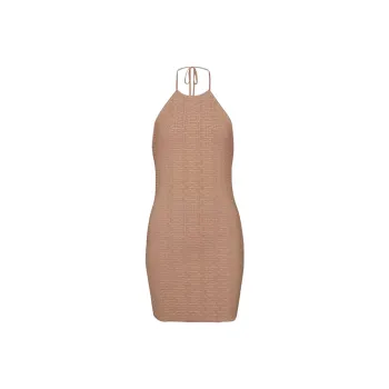 BALMAIN Sleeveless Dresses Women's Brown