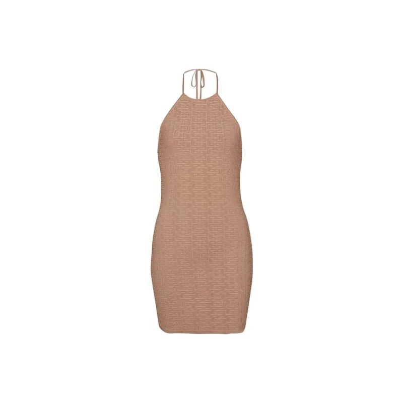 BALMAIN Sleeveless Dresses Women's Brown-0