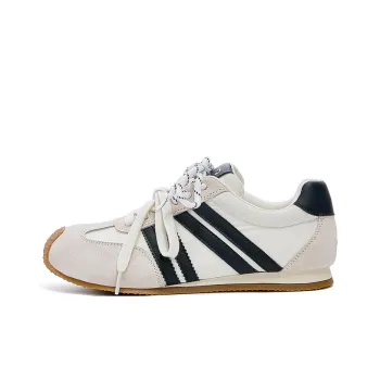 JOSINY Vintage Multicolor, Korean Style Trendy, German Army Trainers Low Top Fashion, Casual Shoes Women's Yellow