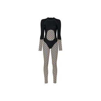 Marine Serre Jumpsuits Women's Black/White