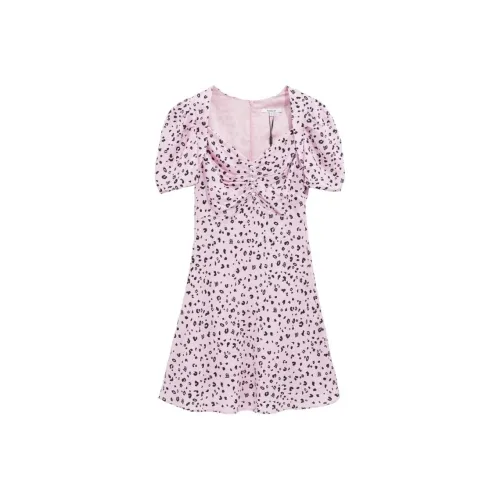 Bebe SS24 Short Sleeved Dresses Women's Black/Pink Red