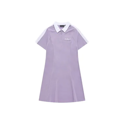 FILA FUSION Short Sleeved Dress Women's Perfume Lilac