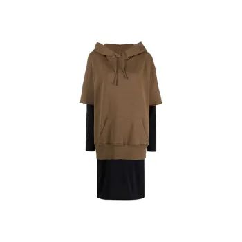 MM6 Maison Margiela Long Sleeved Dresses Women's Brown