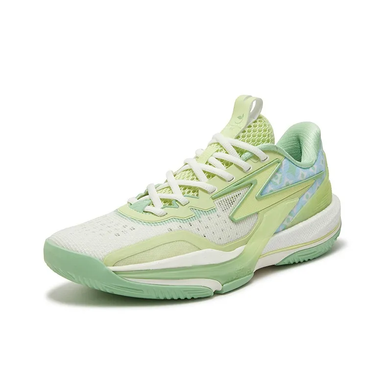 361° BIG3 6.0 Cushioning Coverage Abrasion Resistant Slip Resistant Low Top Basketball Shoes Men's Fig Green-1
