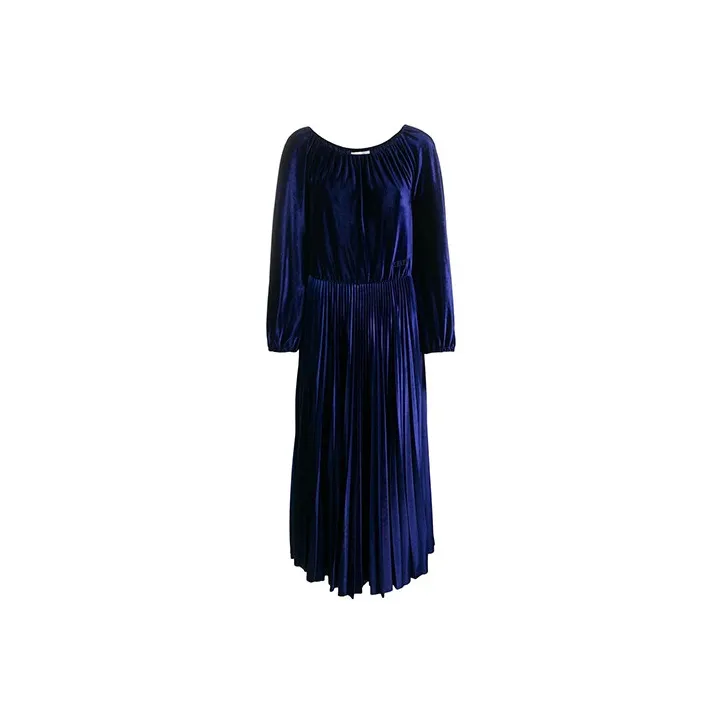 Valentino Long-Sleeved Dresses Women's Blue-0
