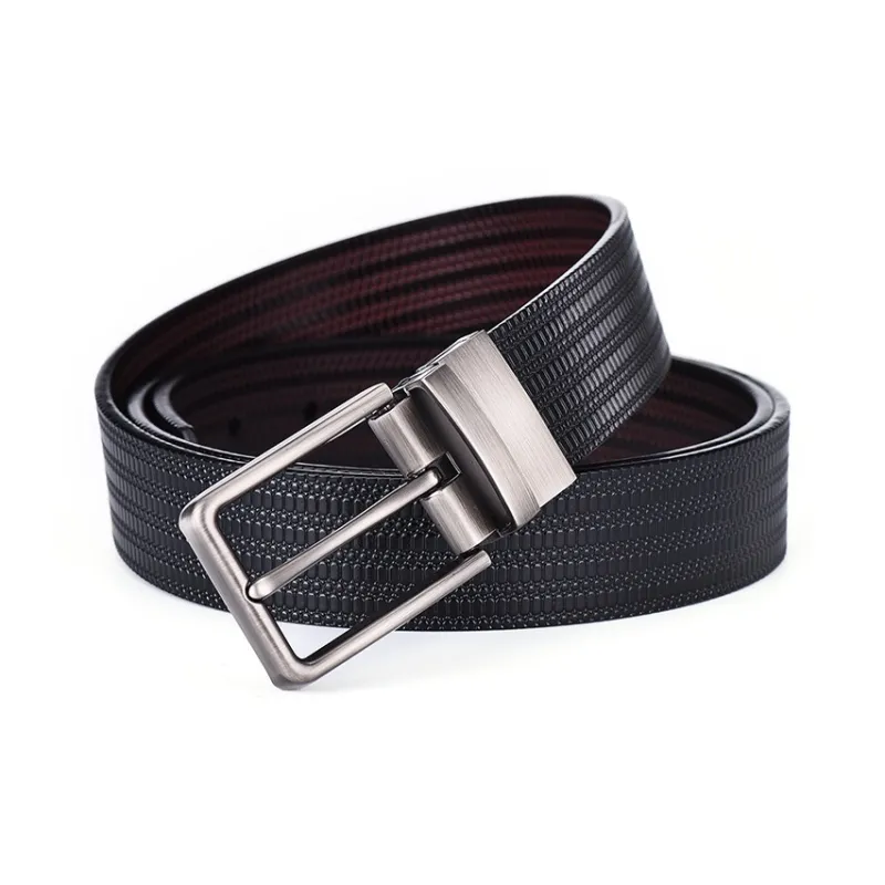 JEANSWEST Cow Split Leather Belts Men's 3.8CM-2