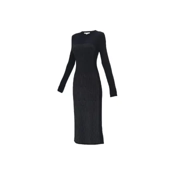 Y 3 Long Sleeved Dresses Women's Black