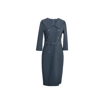 ROEYSHOUSE Long Sleeved Dresses Women's Dark Gray