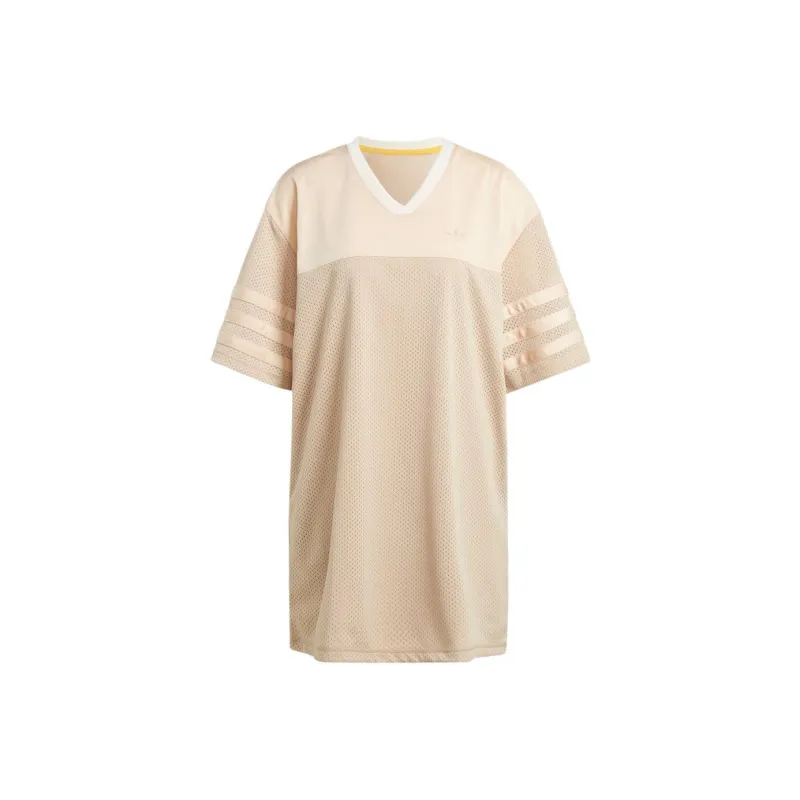 Adidas Short-Sleeved Dresses Women's Magic Light Brown/Sandy Brown-0
