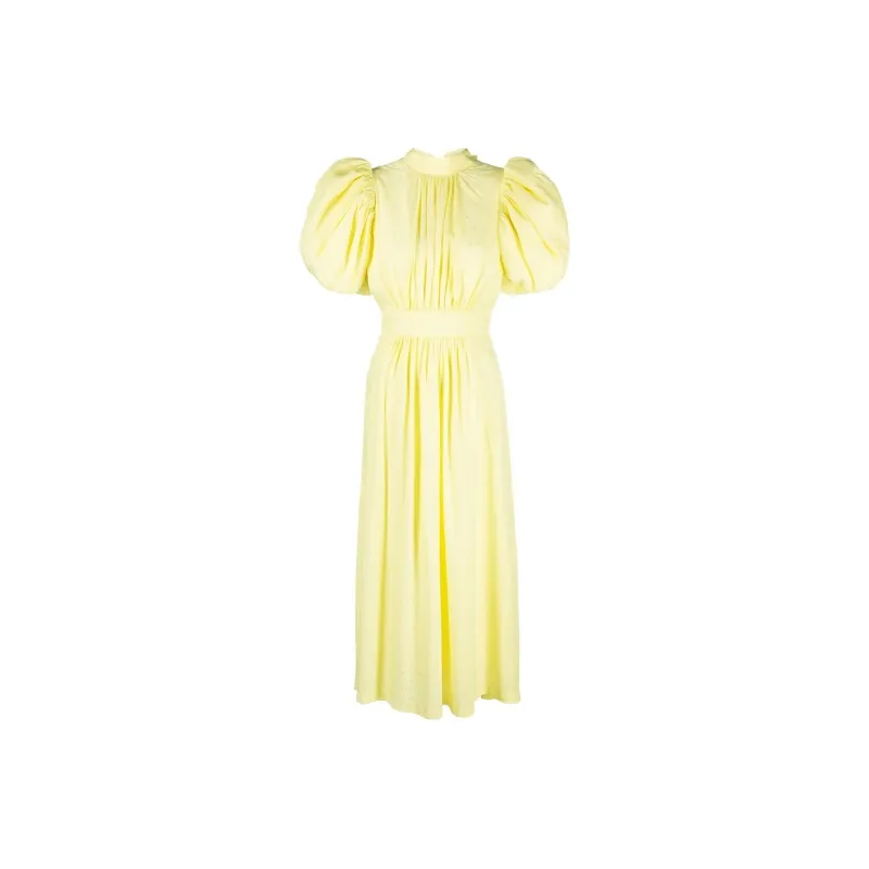 Rotate Short-Sleeved Dresses Women's Yellow-0