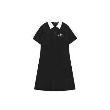 FILA FUSION Short Sleeved Dresses Women's Pitch Black