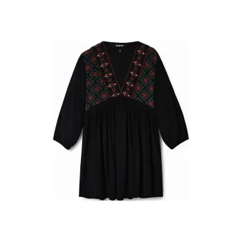 Desigual Long Sleeved Dress Women's Multicolor