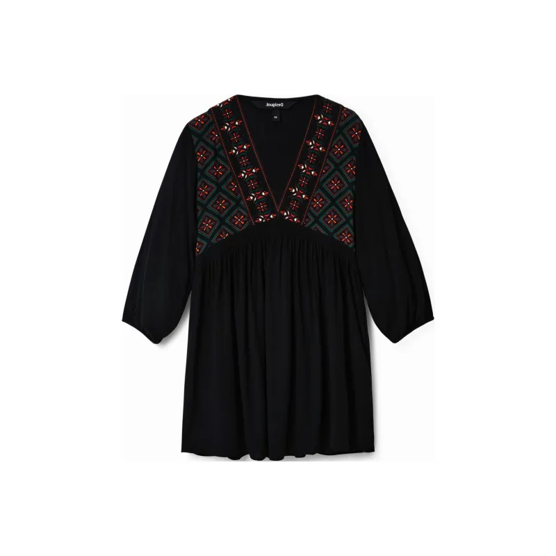 Desigual Long Sleeved Dress Women's Multicolor-0