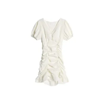 Incolore Short Sleeved Dresses Women's White