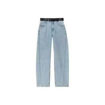 Alexander Wang Low Rise Belted Waist Balloon Jeans