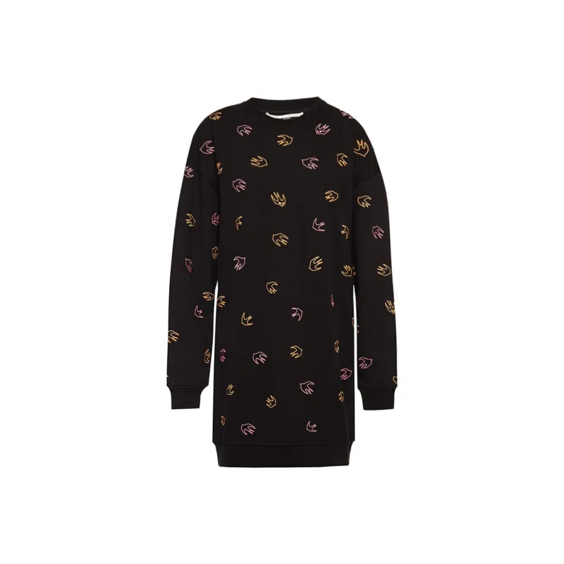 McQ Alexander McQueen Long Sleeved Dresses Women's Black-0