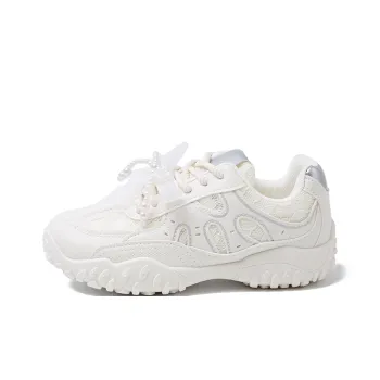 SUPEREDGE Anti Slip Wear Resistant Low Top Casual Shoes Women's Beige