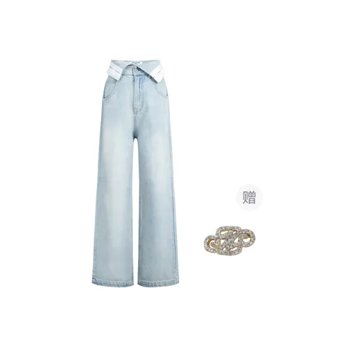 Three Quarters Jeans Women's Blue
