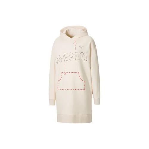 PUMA Long Sleeved Dresses Women's Eggnog